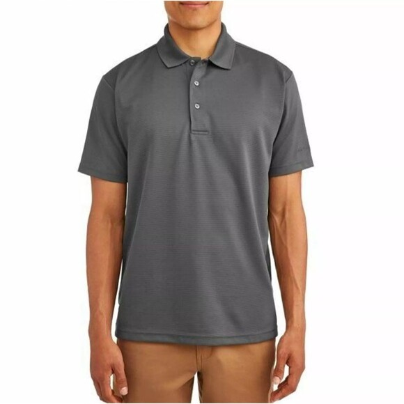 Ben Hogan Mens Performance Golf Polo Shirt SIZE XL‎ Gray Solid Short Sleeve Grey - Picture 8 of 10